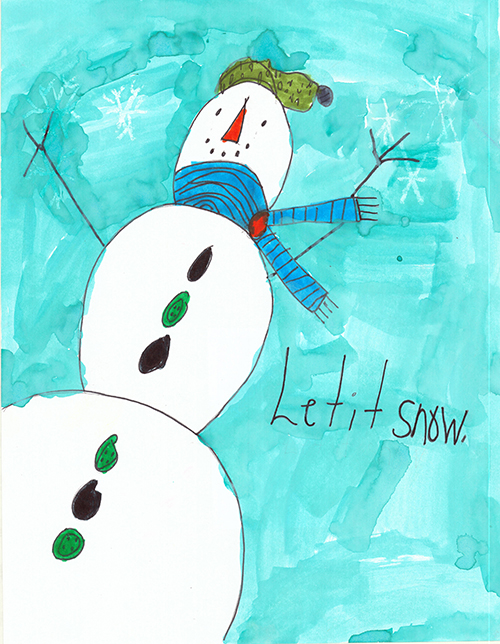 Honorable Mention, Brice Tyler, 1st grader at Adams Elementary